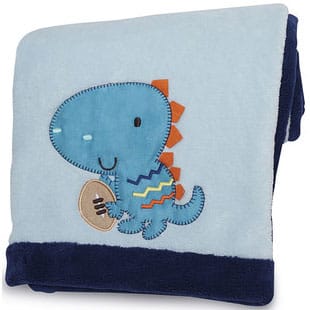KidsLine Dino Sports Embroidered Boa Blanket - 9204EBB