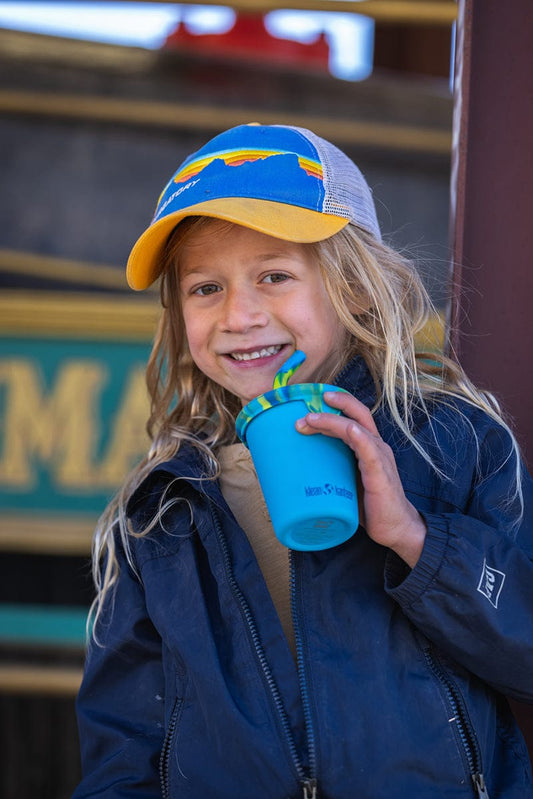 Klean Kanteen Kid Cup with Straw Lid, 10oz - Hawaiian Ocean - 1010148