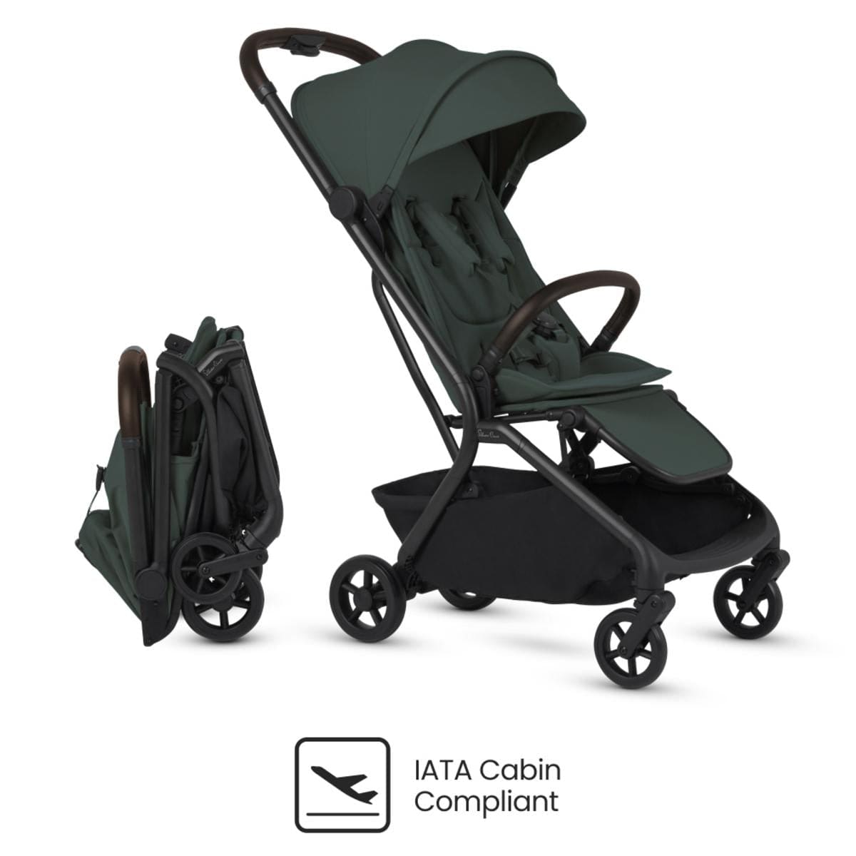 Silver Cross Nia Compact Travel Stroller - Conifer – Albee Baby
