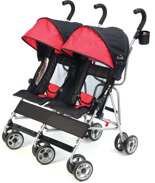 Kolcraft Cloud Double Umbrella Stroller - Scarlett Red - KT010-SCR1