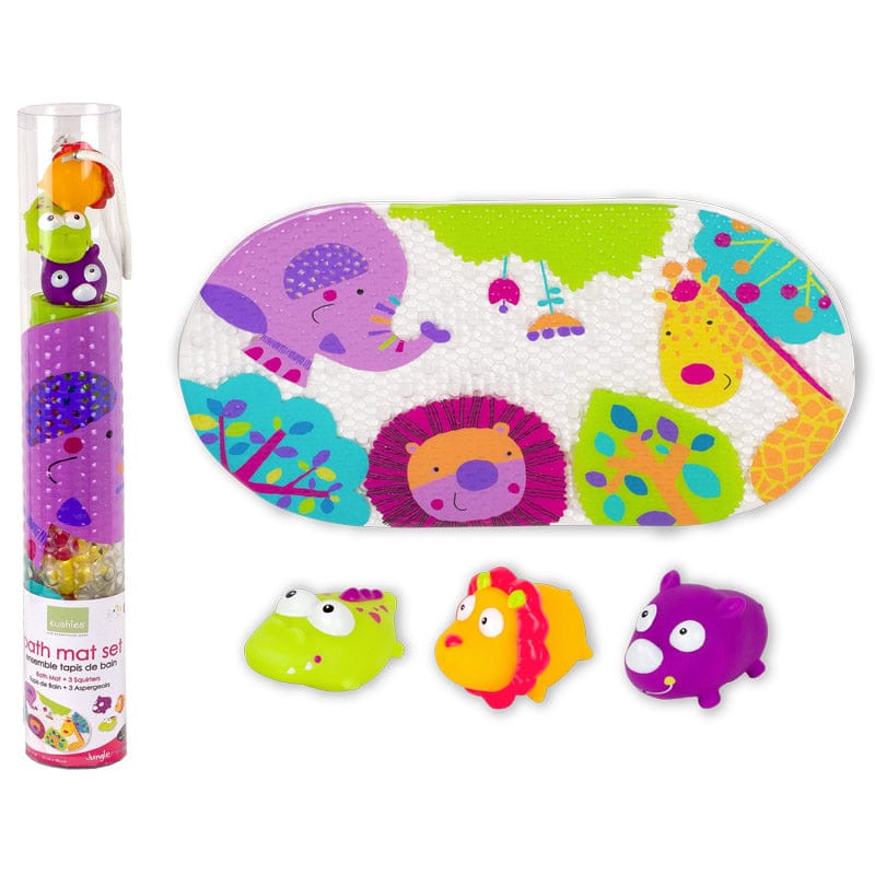 Kushies Bath Mat & Squirter Set Bath Toy - Jungle - EZ1508