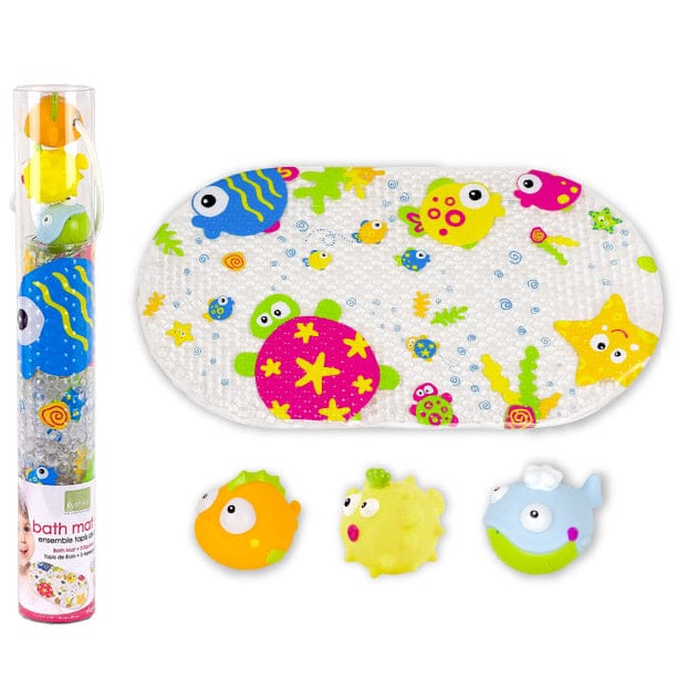 Kushies Bath Mat & Squirter Set Bath Toy - Marine - EZ1505