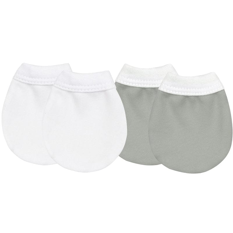 Kushies No Scratch Mittens, 2-Pack - Grey