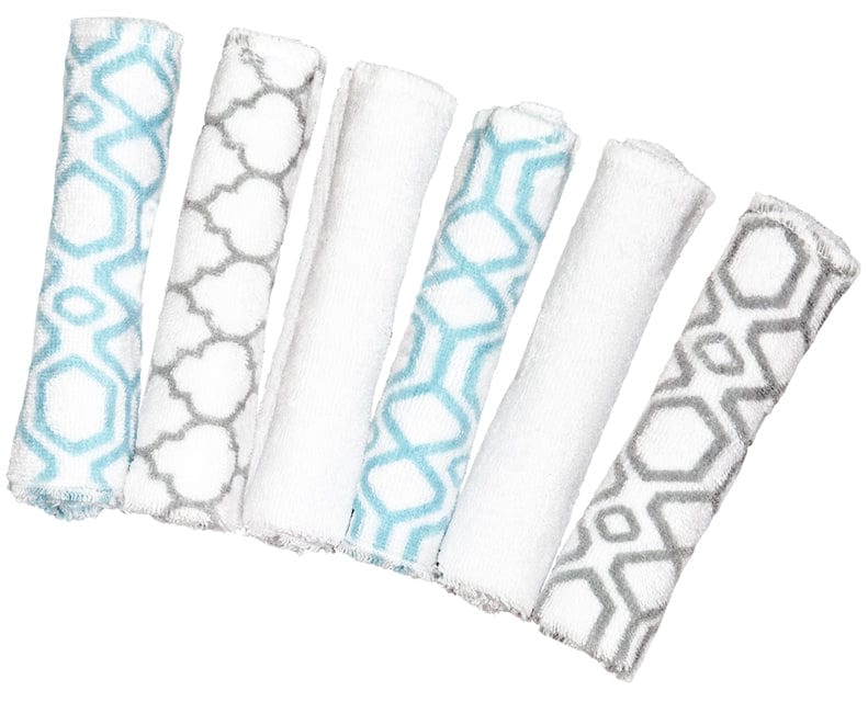 Kushies Single Ply Washcloths, 6-Pack - Neutral - A371N01