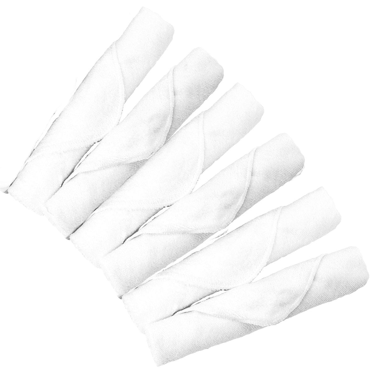 Kushies Single Ply Washcloths, 6-Pack - White - A371W