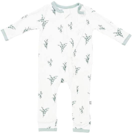 Kyte Baby Zippered Romper - Eucalyptus (6-12M) - 1910EU3