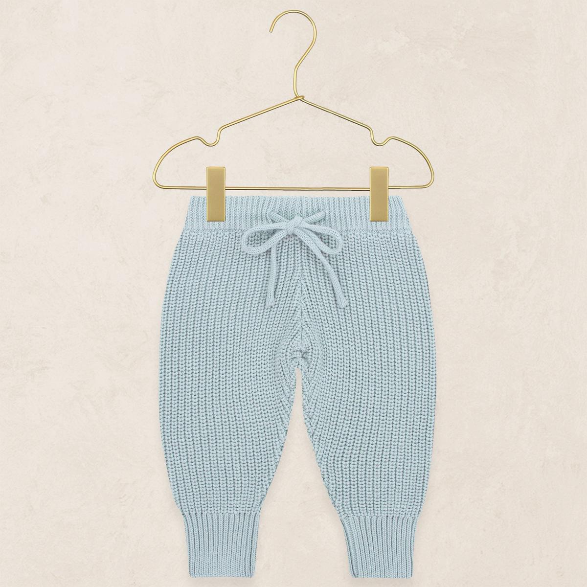 Lou Lou & Company Knit Jogger Pant - Steele, Newborn-3 Month
