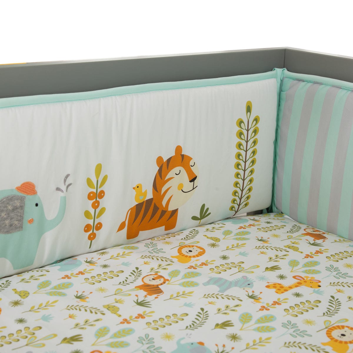 Lambs & Ivy Dena Happi Jungle Crib Bumper - 590002B