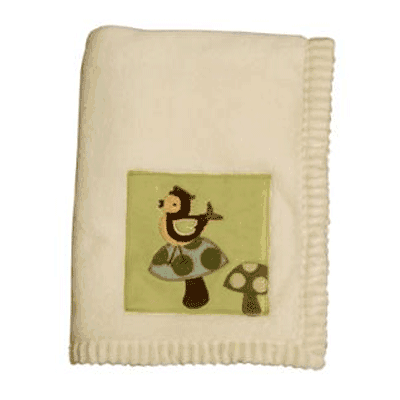 Lambs & Ivy Enchanted Forest Plush Blanket with Applique - 6334