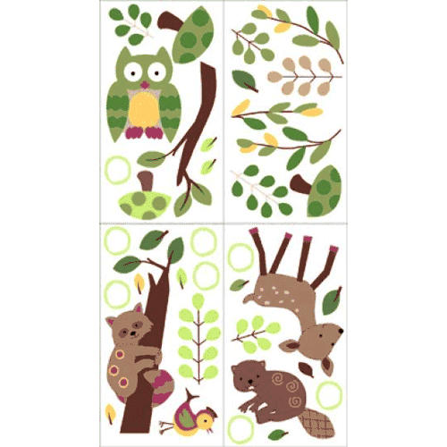 Lambs & Ivy Enchanted Forest Wall Appliques - 6348-LI