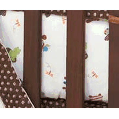 Lambs & Ivy Froggyville Fitted Crib Sheet - 25006b