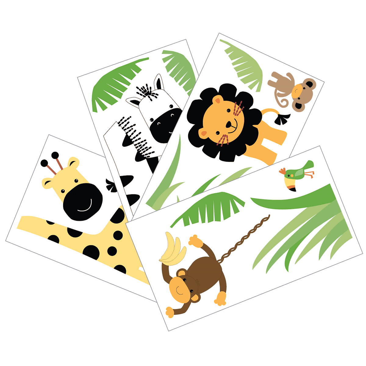 Lambs & Ivy Peek A Boo Jungle Wall Appliques - 543048