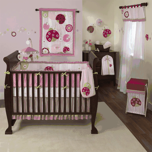 Lambs & Ivy Sweetie Pie 6 Piece Baby Crib Bedding Set - 513006v