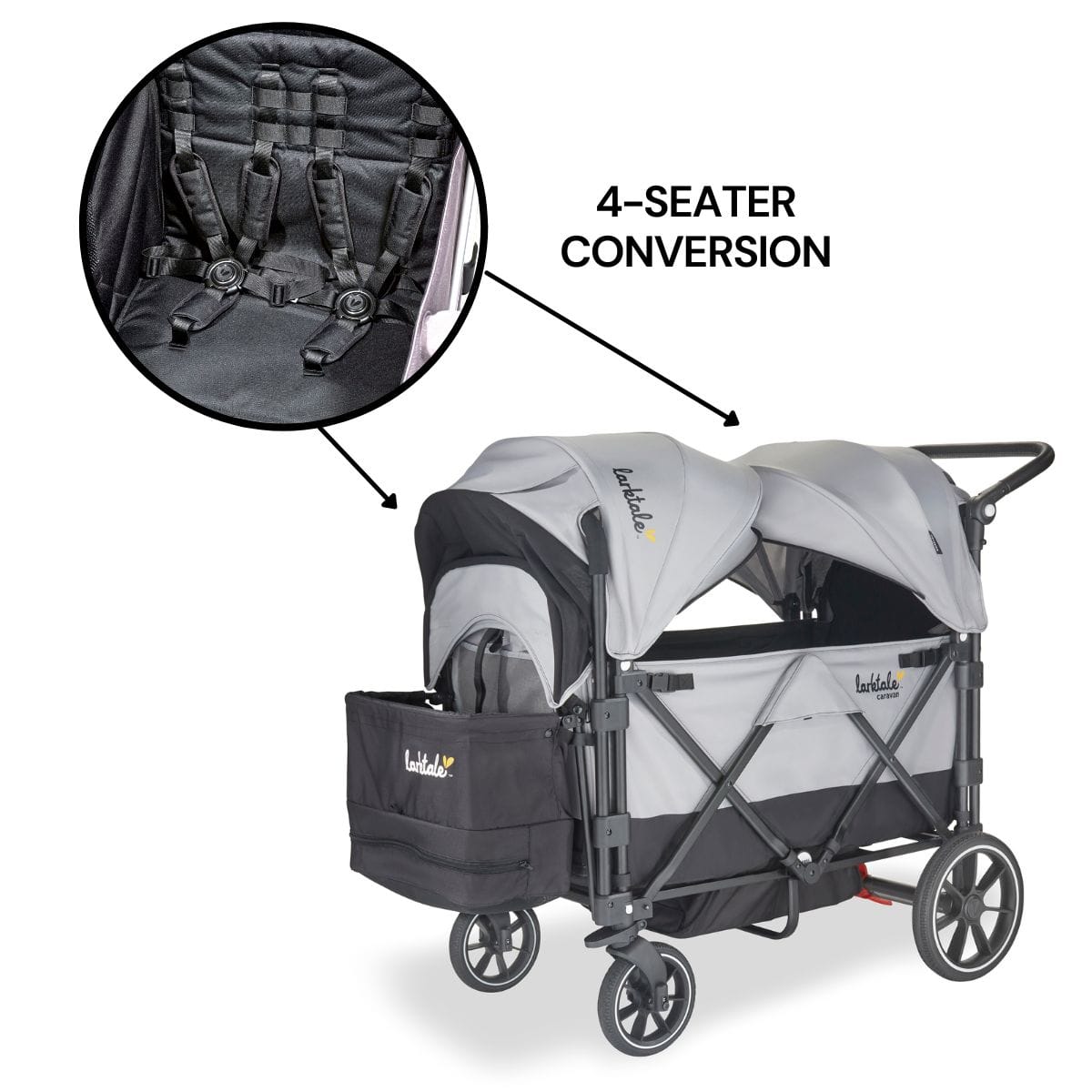 caravan v2 double stroller wagon Larktale Caravan Stroller/Wagon