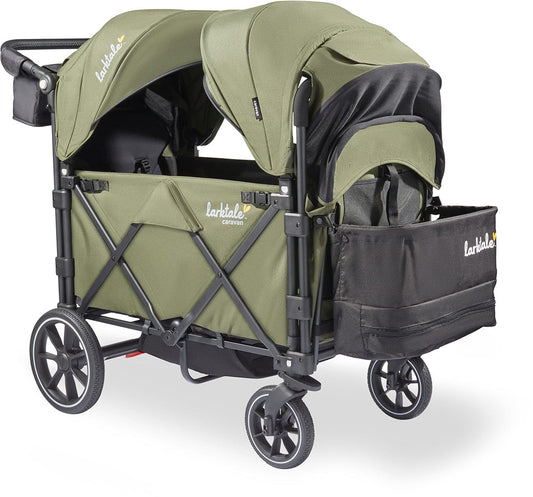 Larktale Caravan V3 (2 Seater) Stroller Wagon - Chelsea Green - LK50047