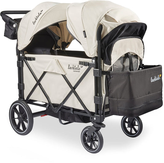 Larktale Caravan V3 (2 Seater) Stroller Wagon - Newport Taupe - LK50045