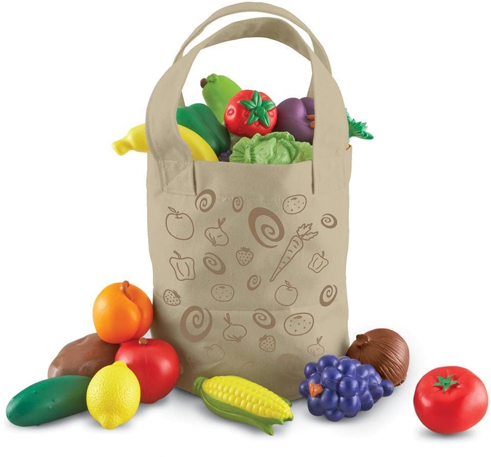 Learning Resources Fresh Picked Fruit & Veggie Tote - LER9722