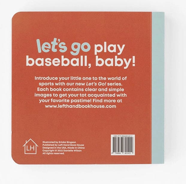 Left Hand Book House Board Book - Baseball Baby - 002-LHBH