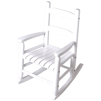 Lipper Child's Rocking Chair 555W White - 555W