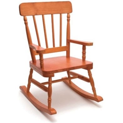Lipper High Back Child Rocker - Pecan - 557P