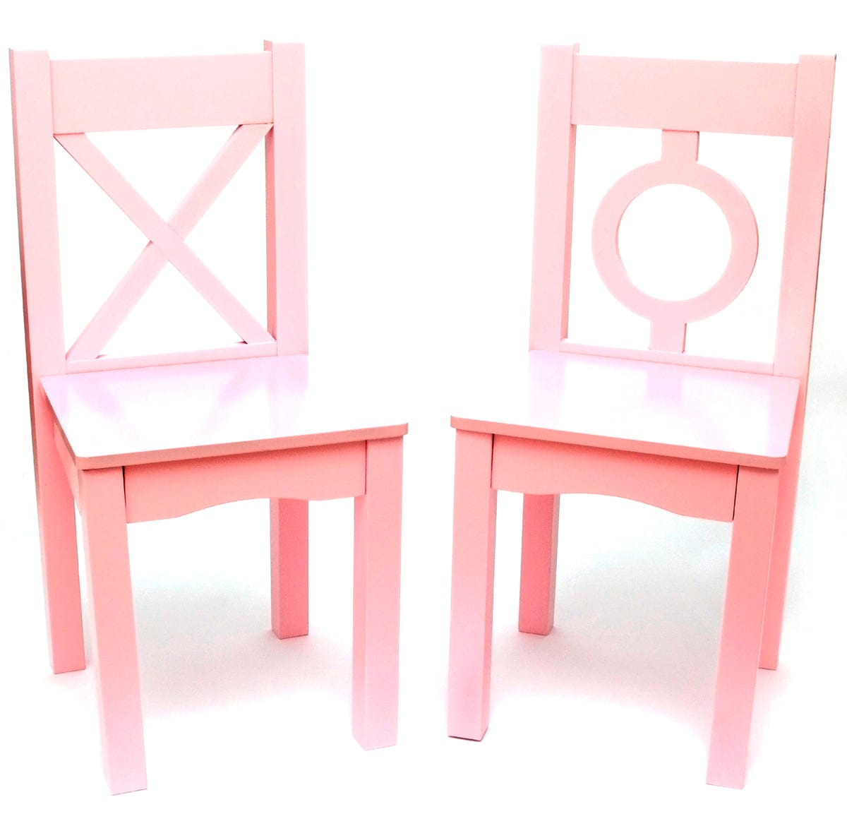 Lipper International Child's Chairs, Set of 2 - Pink - 521-2PK