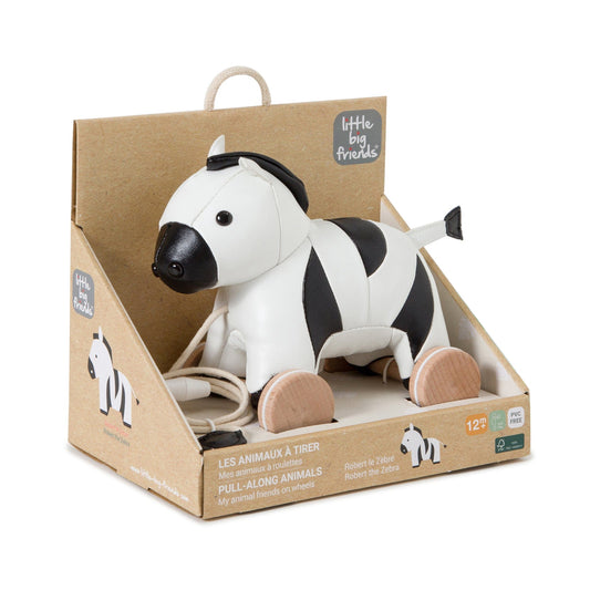 Little Big Friends Pull Along Friends - Robert the Zebra - 303532