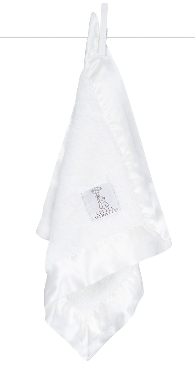 Little Giraffe Chenille Blanky - White