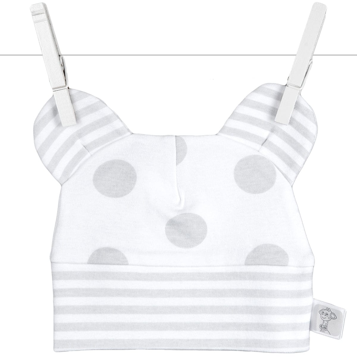 Little Giraffe Lollipop Cap in Silver - 0 to 6 Months - PCLOHC0-6SV
