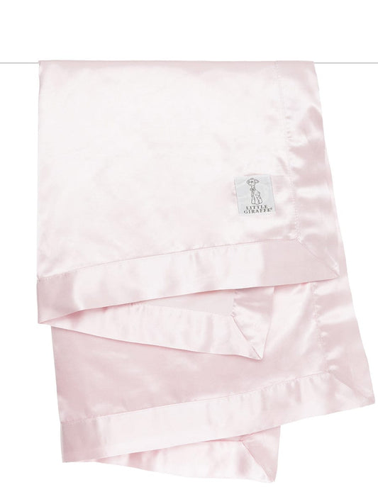 Little Giraffe Velvet Deluxe Baby Blanket - Pink - VLSSBKTPK