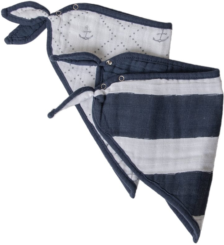 Little Unicorn Cotton Bandana Bib 2-Pack - Anchors Aweigh - UF0106