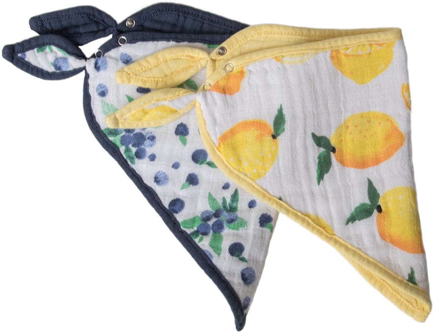 Little Unicorn Cotton Bandana Bib 2-Pack - Berry Lemonade - UF0107