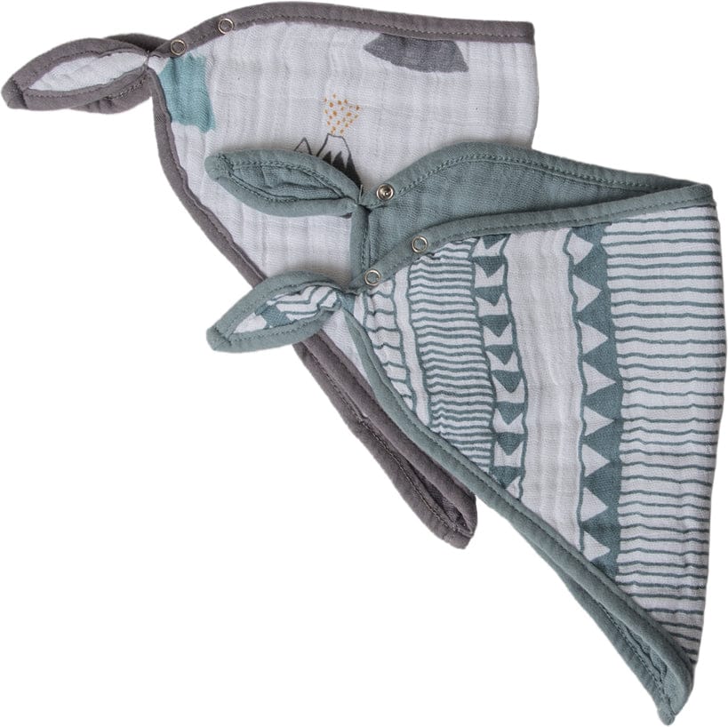 Little Unicorn Cotton Bandana Bib 2-Pack - Santa Fe - UF0111