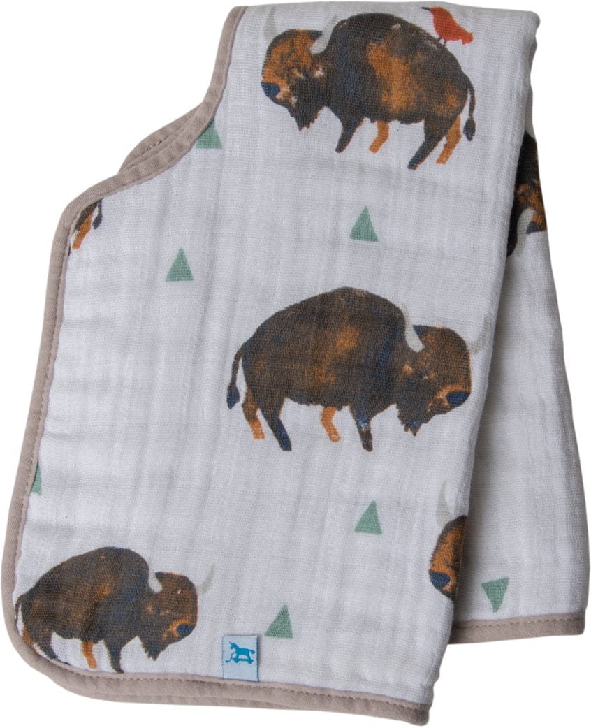 Little Unicorn Cotton Burp Cloth - Bison