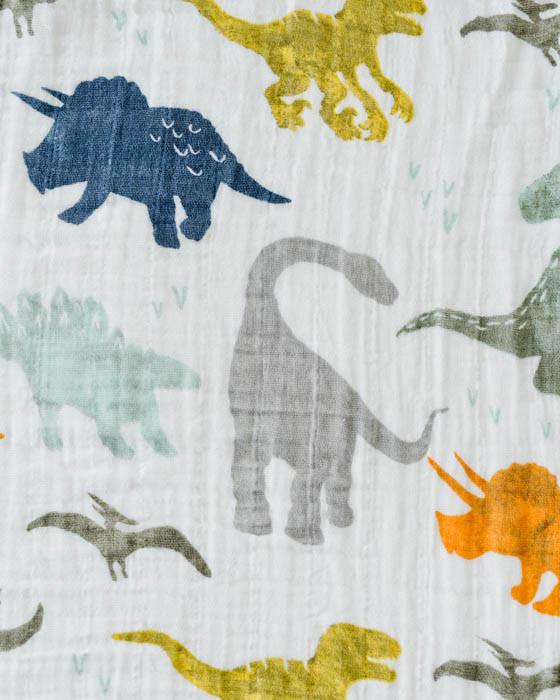 Little Unicorn Cotton Muslin Big Kid Quilt - Dino Friends - UB1706