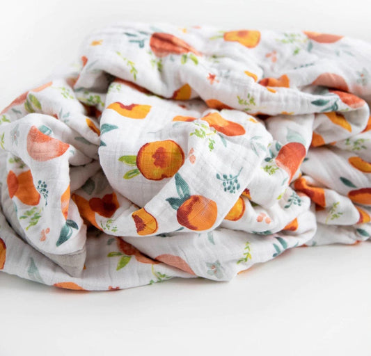 Little Unicorn Cotton Muslin Big Kid Quilt - Georgia Peach - UB1731