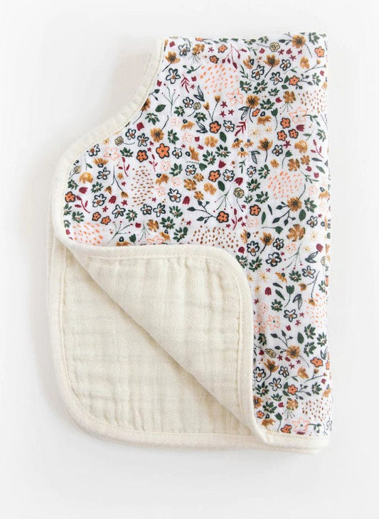 Little Unicorn Cotton Muslin Burp Cloth - Pressed Petals - UF0426