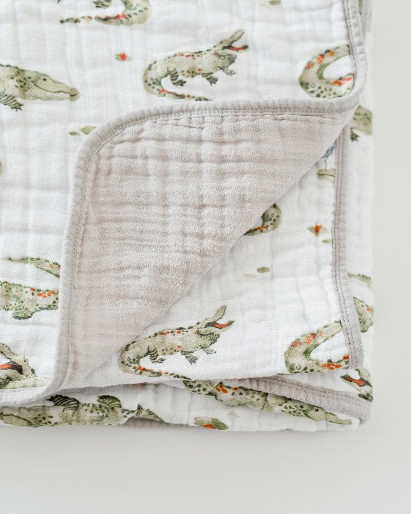 Little Unicorn Cotton Muslin Quilt - Gators - UB0229
