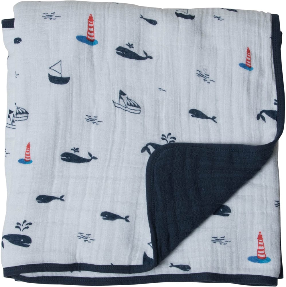 Little Unicorn Cotton Muslin Quilt - Nautical Harbor - UB0218
