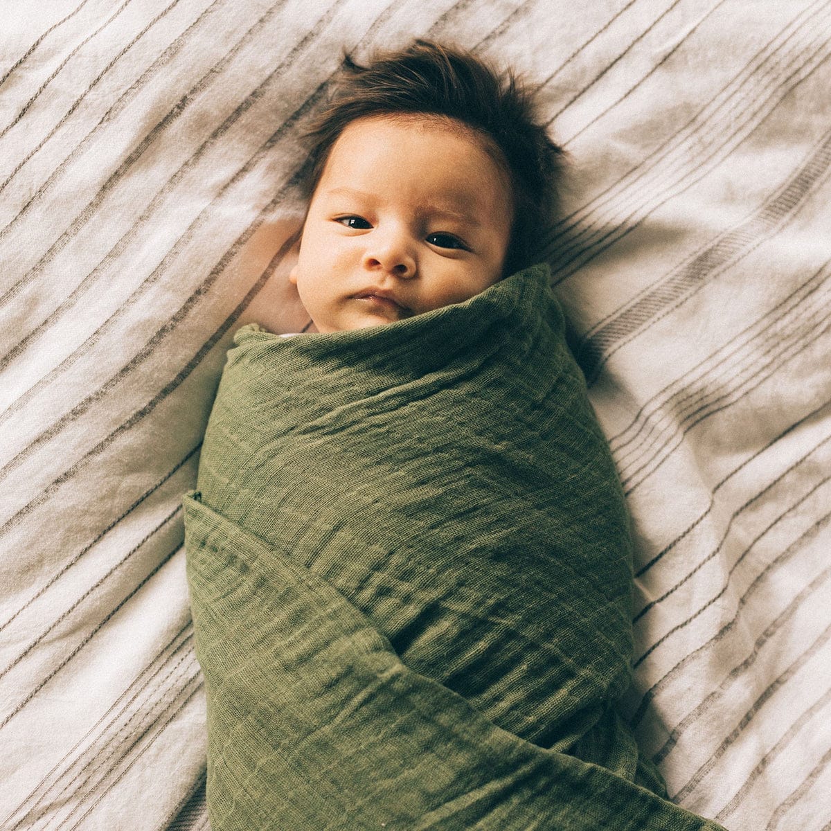 Little Unicorn Cotton Muslin Swaddle 3 Pack - Fern 2 - UB0058