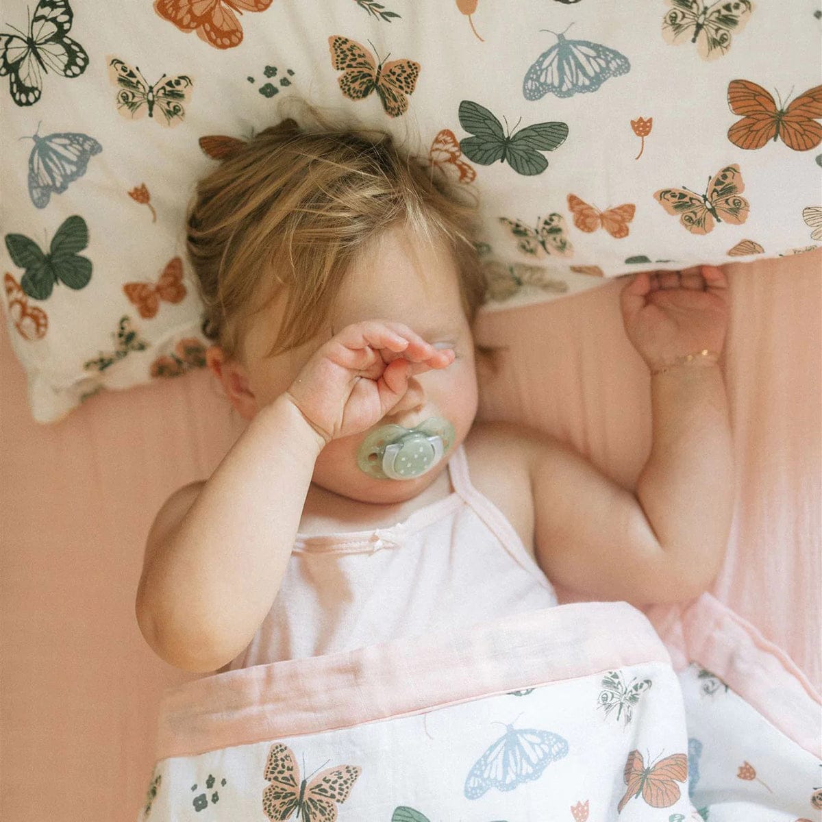 Little Unicorn Cotton Muslin Toddler Bedding 3 Piece Set - Butterflies - UB3002