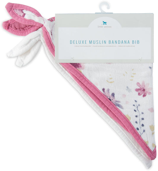 Little Unicorn Deluxe Muslin Bandana Bib 2 Pack - Fairy Garden - UF0309