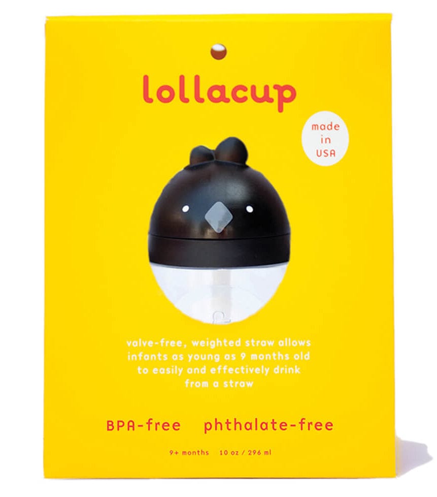 Lollaland Lollacup Infant & Toddler Straw Cup - Black