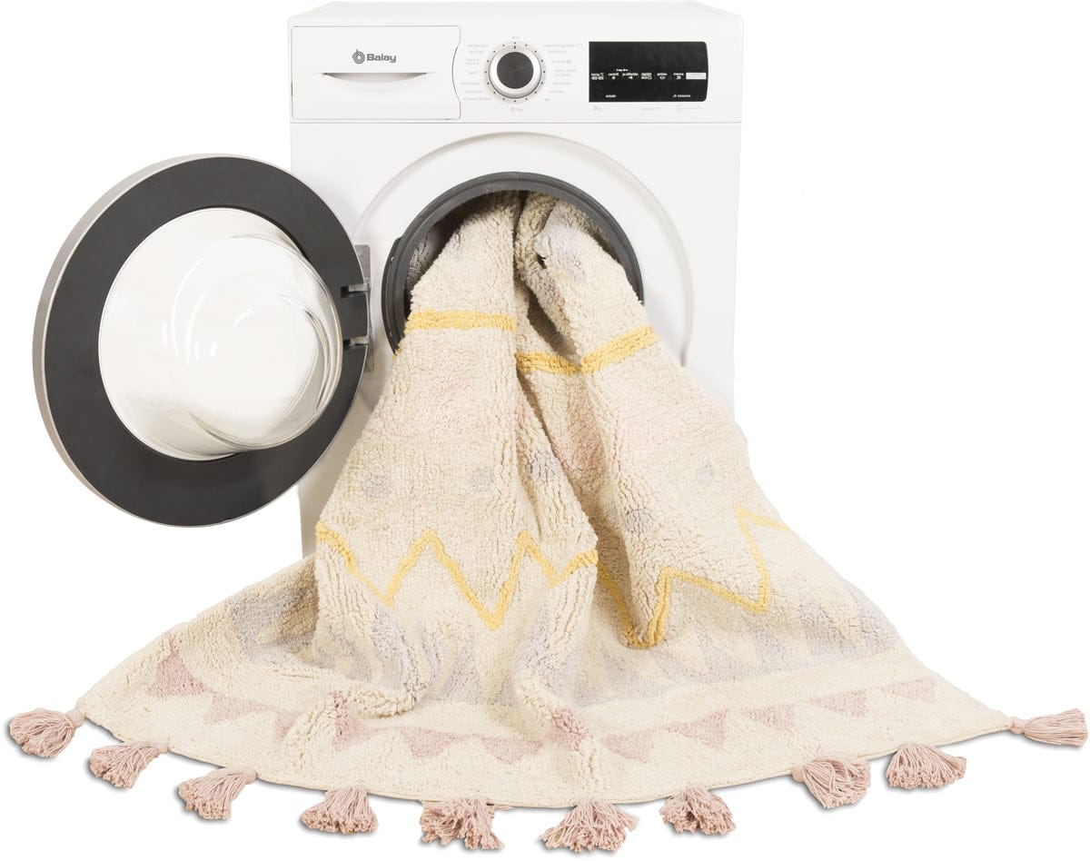 Lorena Canals Azteca Rug - Natural/Vintage Nude (4' 8" x 6' 7")