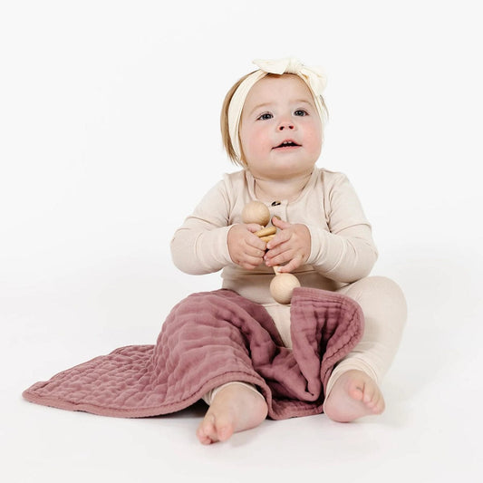 Lou Lou & Company Cloud Muslin Burp Cloth, 2 Pack - Berry - 20983