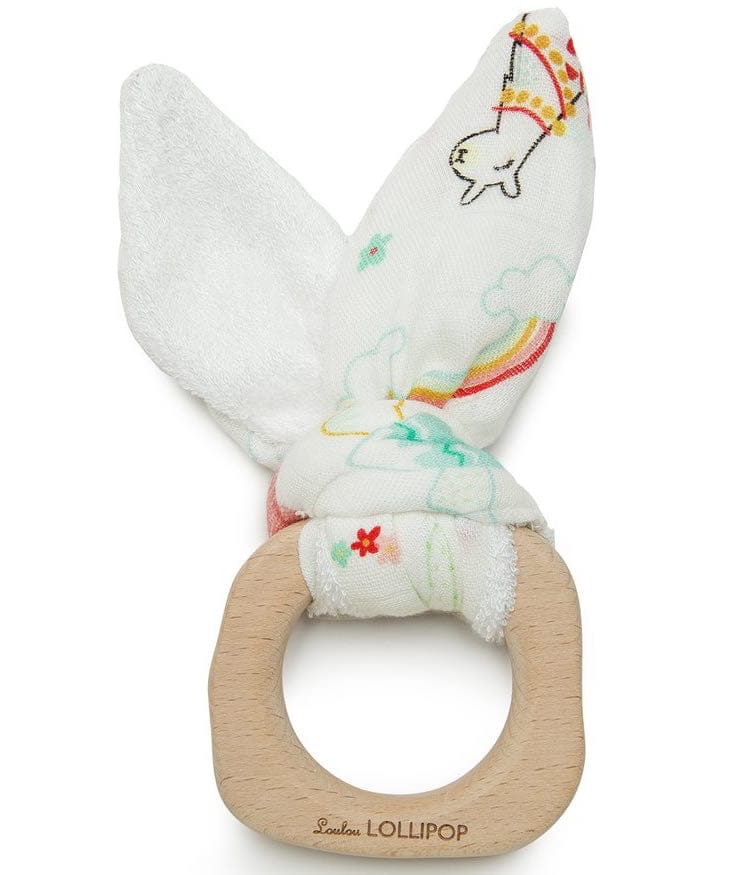 Loulou Lollipop Bunny Ear Teether - Llama - BETLLAMA