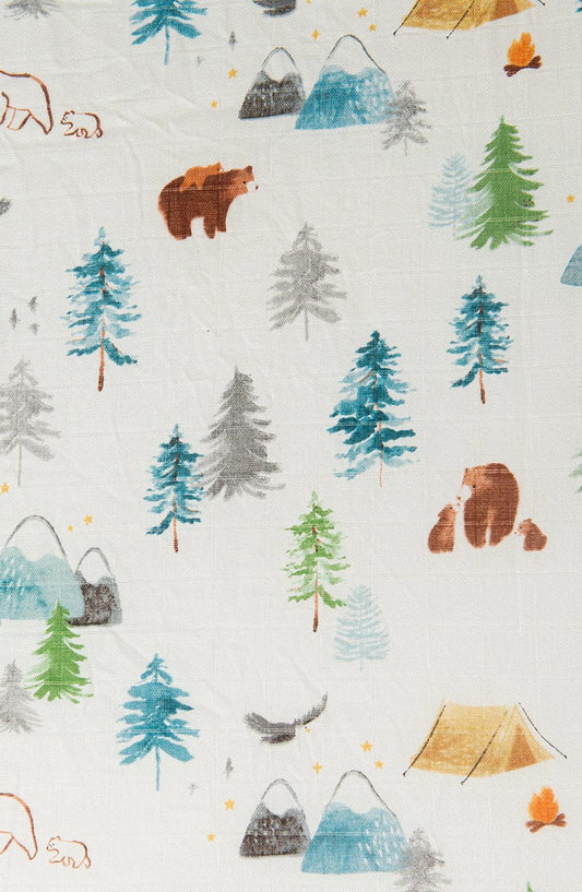 Loulou Lollipop Fitted Crib Sheet - Adventure Begins - CRIBADV