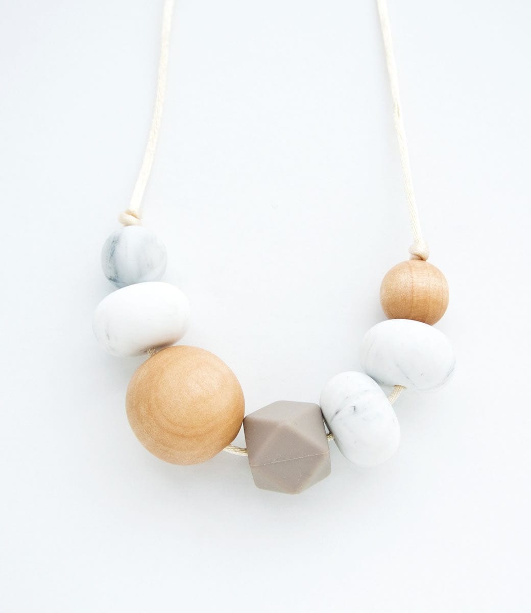 Loulou Lollipop Freda Minimal Necklace - Taupe - FRITAU