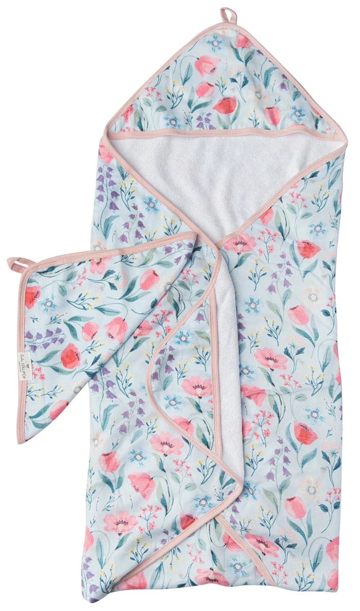 Loulou Lollipop Hooded Towel Set - Bluebell - TWBBL