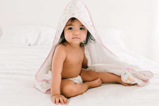 Loulou Lollipop Hooded Towel Set - Bunny Meadow - TWBUNN