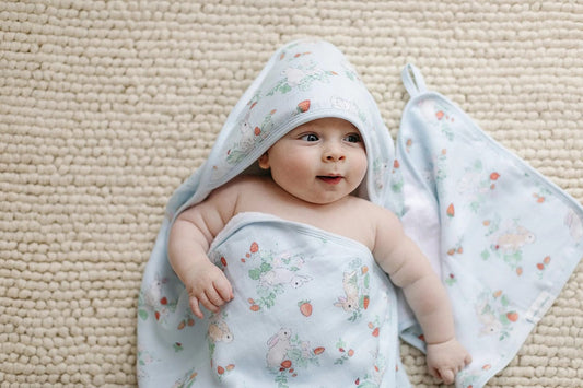 Loulou Lollipop Hooded Towel Set - Some Bunny Loves You - TWSBL